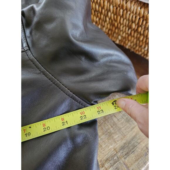 Chaps Ralph Lauren Vintage Soft Leather Jacket Men’s Size L - Picture 9 of 10